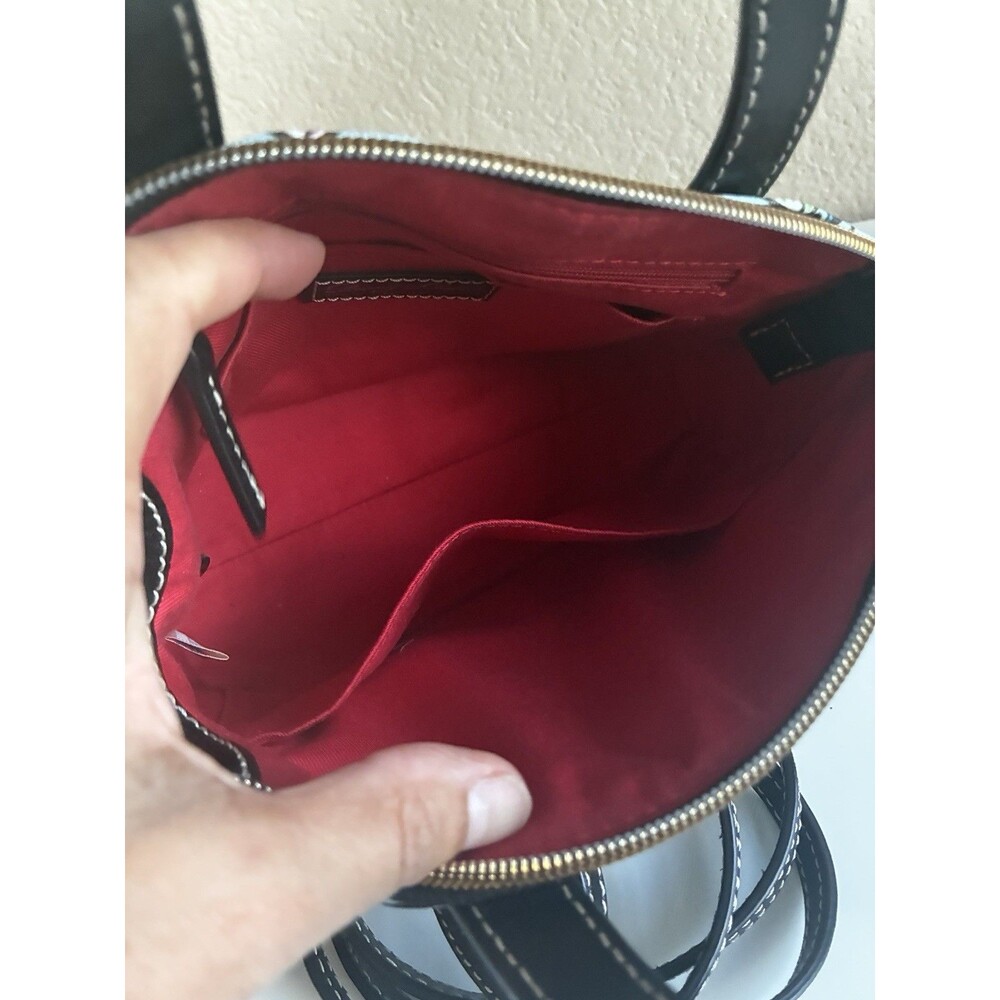Dooney & Bourke Kite Ruby Mini Bitsy Satchel Multi Color Leather Crossbody - Picture 9 of 15